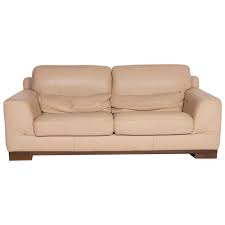 natuzzi 2085 leather sofa beige two