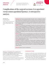 complications of the surgical excision
