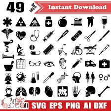 All of these medical supplies clipart resources are for free download on pngtree. Medical Svg Organ Svg Doctor Svg Nurse Svg Medicine Svg Medical Equipment Svg Medical Tools Clipart Png Dxf Cricut Cut File Jy233