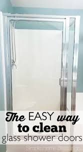 the secret to clean glass shower doors
