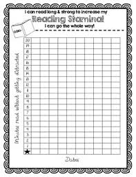 Reading Stamina Chart Worksheets Teaching Resources Tpt