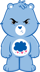 Grumpy Bear | Bear decal, Grumpy care bear, Bear wallpaper
