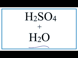 H2so4 H2o Sulfuric Acid Plus Water