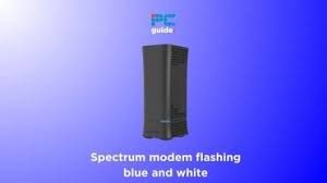 spectrum modem flashing blue and white