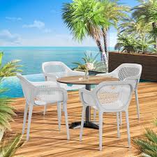 Palawan Molded Plastic Chair White