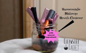 homemade makeup brush cleaner with