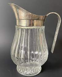 Vintage Italian Ribbed Glass Water Iced