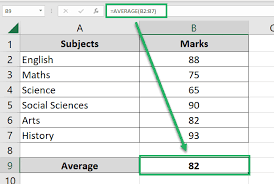 how to calculate average in excel with