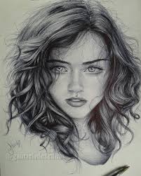 We will get to know the tools, materials and techniques of drawing and shading in a new and simple way. Young Teenager Girl Curly Hair Realistic Drawings Realistic Face Drawing Realistic Pencil Drawings