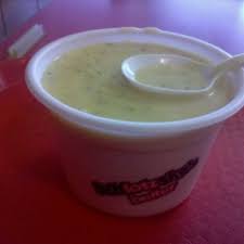 deli broccoli cheese soup bowl