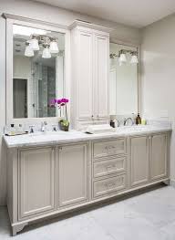 Light Gray Bath Vanity Cabinets