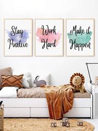 3pcs Set Wall Art Decor For Partitioned