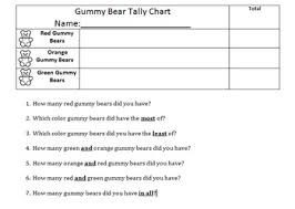 Gummy Bear Tally Chart