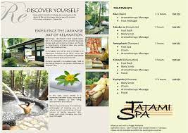 Colmar Tropicale Berjaya Hills - Immersed in Japanese culture and  surrounded by lush tropical rainforest, Tatami Spa is Asia's first Japanese  concept spa outside of Japan. Indulge in a range of body