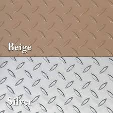 rubber cal diamond plate metallic pvc flooring beige 2 5mm x 4 x 15