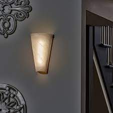 battery powered wall sconce frosted