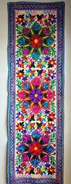 Colorful India Embroidered Tapestry