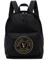 versace jeans couture black v emblem
