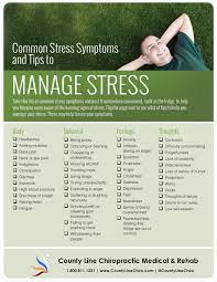 common stress symptoms tips to manage