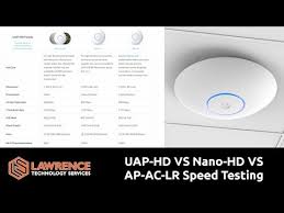Unifi Wifi Speed Comparison Uap Hd Vs Nano Hd Vs Ap Ac Lr