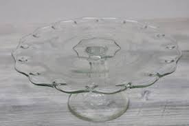 Vintage Indiana Glass Cake Stand