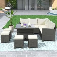 Sectional Seating Sofa Dining Set