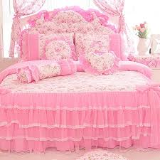 Pink Lace Bedspread Bedding Set