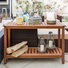 Outdoor Buffet Tables Wooden Console Table