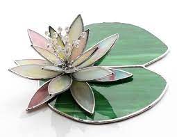 3d Stained Glass Water Lily Succulent