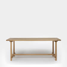 modern solid oak dining table four by