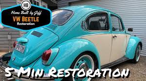 vw beetle rolling restoration in 5 mins