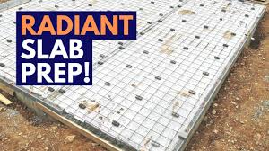 slab prep for radiant heat insulation