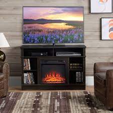 Homcom Electric Fireplace Tv Stand For