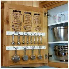 Measuring Cup And Spoon Organizing Plus A Conversion Chart