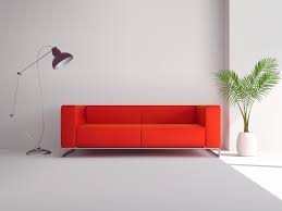 Free Vector Realistic Red Sofa