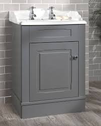 Often the focal point in the bathroom, there is a vanity to suit any style and personality. Silverdale Victorian 635mm Grey Unit And 2 Tap Holes Basin Vicgre6352thwhi