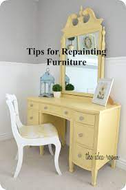 tips for re painting furniture the