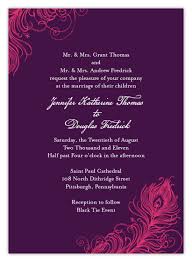 Peacock Feather Wedding Invitations How To Pick Wording And
