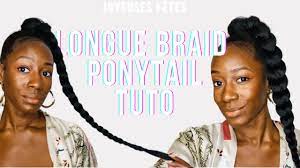 TUTO AFRO HAIRSTYLE: LONGUE TRESSE QUEUE DE CHEVAL / SLEEK BRAIDED PONYTAIL  - YouTube