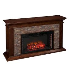 Simulated Stone Electric Fireplace