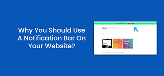 a notification bar on your website