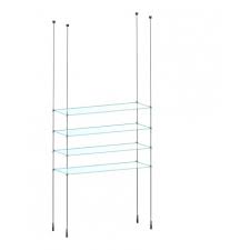 Suspended Glass Shelves Rod Display Kit