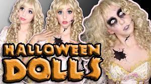 halloween dolls makeup tutorial