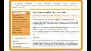 The equivalent resource for the older apa 6 style can be found here. Purdue Owl Apa Guide On Vimeo
