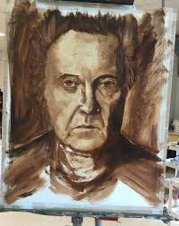 painting a portrait with only one color