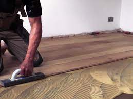 ing hardwood floor to concrete