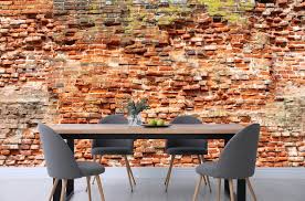 Old Brick Wall Mural Wallpaper Self