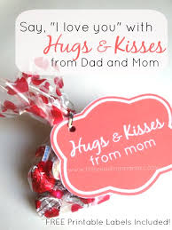 hugs and kisses from dad and mom