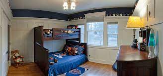 It is framed by a soft mural drawing of the japanese countryside. 47 Really Fun Sports Themed Bedroom Ideas Home Remodeling Contractors Sebring Design Build