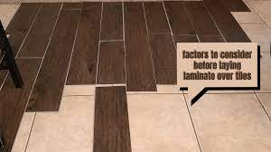 lay laminate flooring over tile